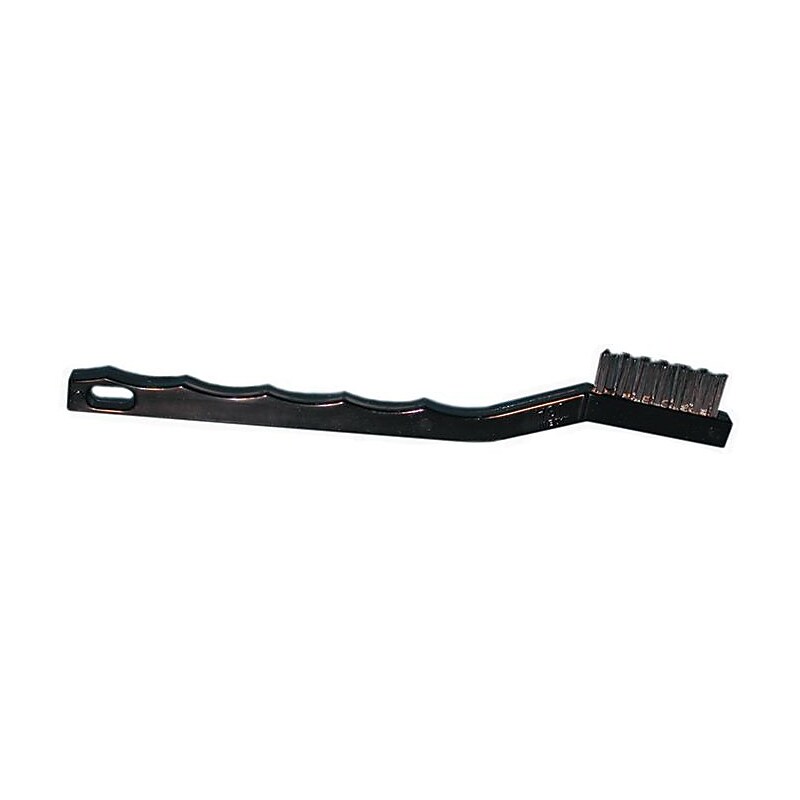 Magnolia Brush Tooth Brush Plastic Handle Brass Bristle Handy Cleaning Brush, 1/2 in Trim image 1