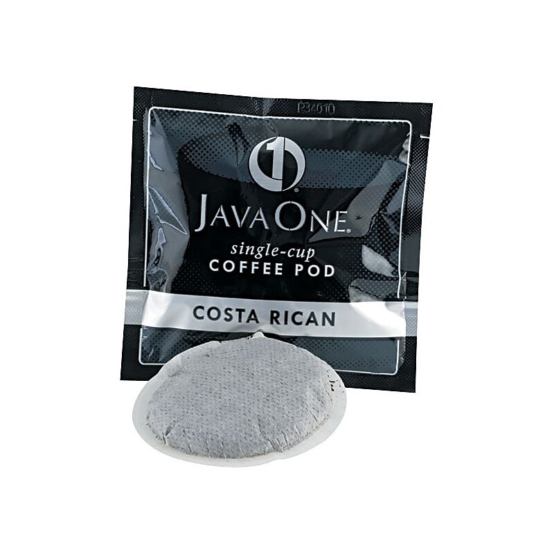 JavaOne Estate Costa Rican Blend Coffee Packet, Medium Roast, 0.3 oz., 14/Box (JTC30406) image 1