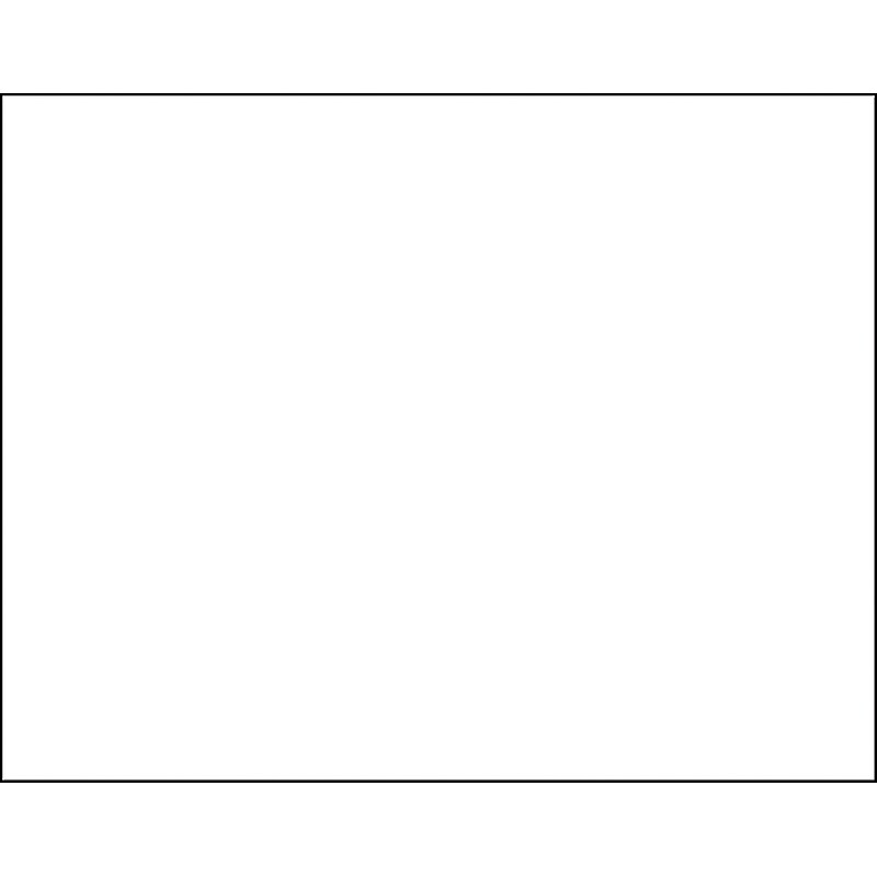 Pacon 6-Ply Poster Board, 22" x 28", White, 25/Carton (54611) image 1