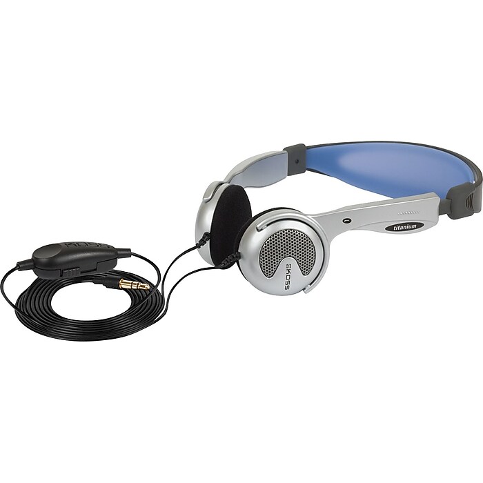Koss Portable Headphones, Blue/Silver (KTXPRO1) | Staples
