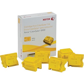 Xerox 108R01016 Yellow Standard Yield Solid Ink Cartridge, 6/Pack