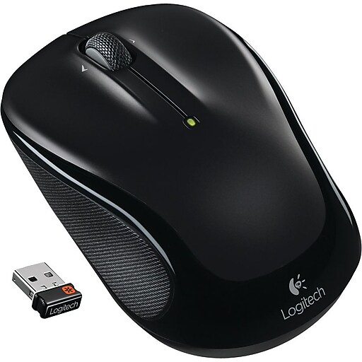Logitech M325 Wireless Optical Mouse, Ambidextrous, Black (910002974