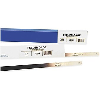 Precision Brand® Flat Length Feeler Gauge, 12-inch Length x 1/2-inch Width