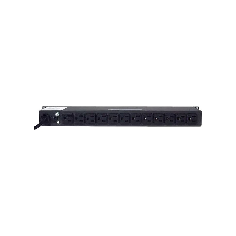 Tripp Lite Single-Phase 120V Metered Power Distribution Unit, 13-Outlet, Black (PDUMH15) image 1