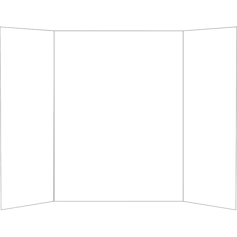 Royal Brites Tri-Fold Foam Display Board, 22" x 28", White (26881) image 1