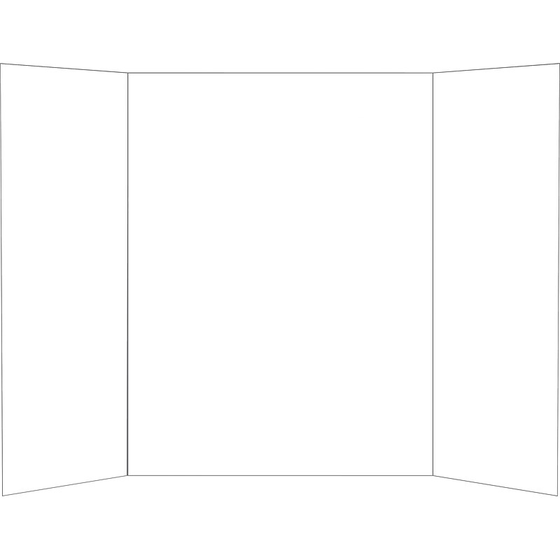 Royal Consumer Presentation Board, 14" x 33", Cardstock, White, (27072) image 1