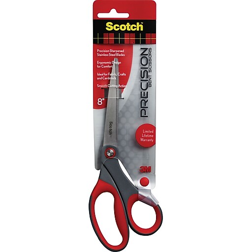 Shop Staples for 3M Precision Scissors, Pointed, 8"; Gray/Red