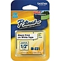 Brother P-touch M-231 Label Maker Tape, 1/2" x 26-2/10', Black on White (M-231)~#|#~s0491745_sc7
