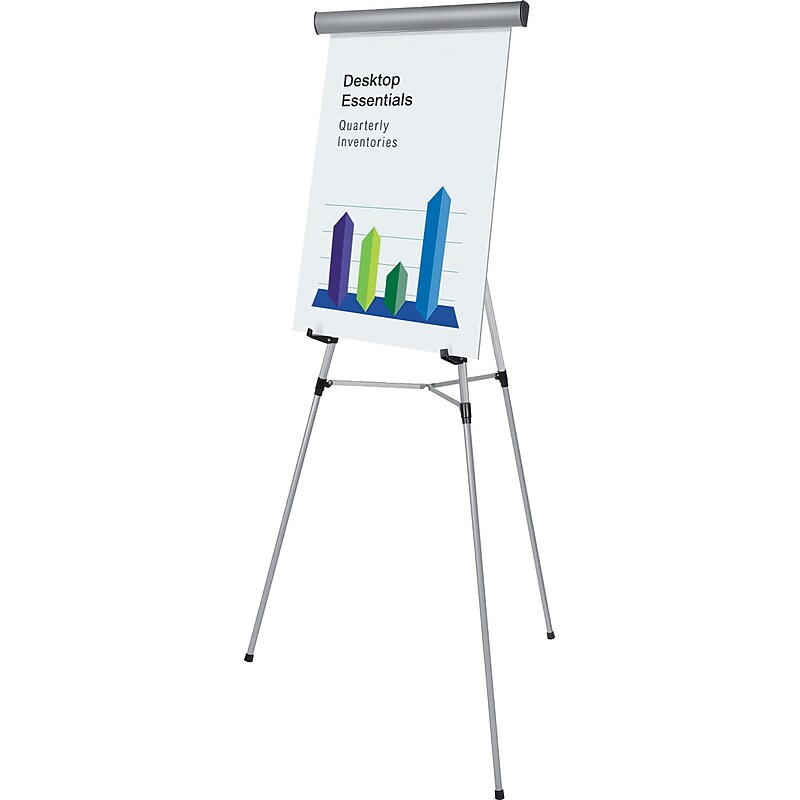 Mastervision Lightweight Display Easel, 36", Silver Aluminum, Each (FLX09102MV) image 1