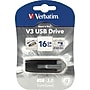 Verbatim Store 'n' Go V3 16GB USB 3.0 Flash Drive, Black (49172)~#|#~s0492629_sc7