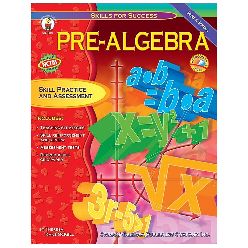 Carson-Dellosa Pre-Algebra Resource Book, Middle School image 1