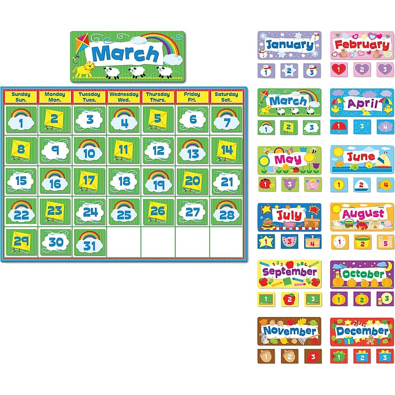 Carson-Dellosa Complete Calendar Kit Bulletin Board Set image 1