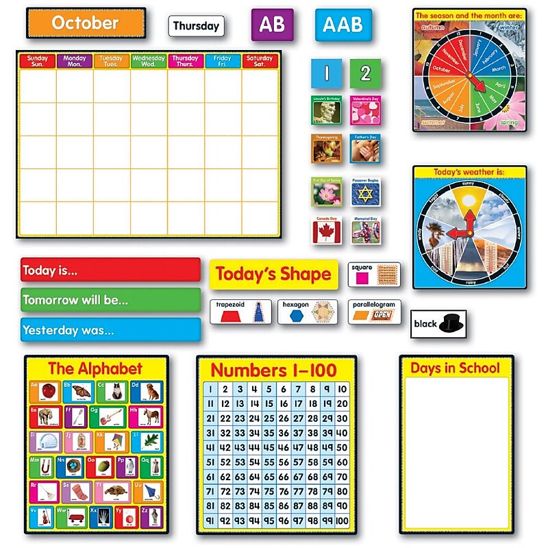 Carson-Dellosa Morning Meeting Solution Bulletin Board Set, Grade K image 1