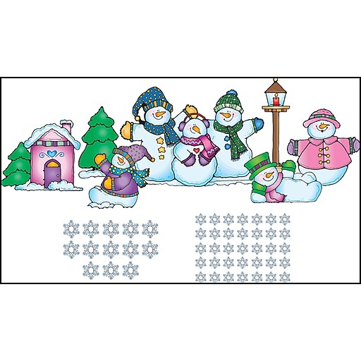 D.J. Inkers Snow Pals Bulletin Board Set Staples