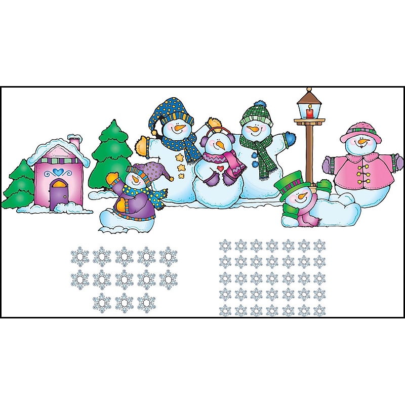 D.J. Inkers Snow Pals Bulletin Board Set image 1