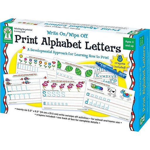 Key Education Print Alphabet Letters Manipulative Staples