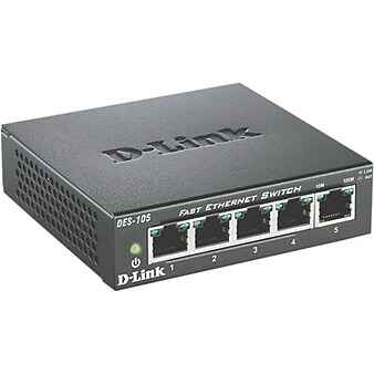 D-Link DES-105 5 Port 10/100 Desktop Switch