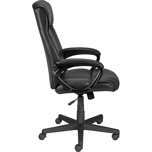 Staples® Turcotte Luxura® High Back Office Chair, Black Staples