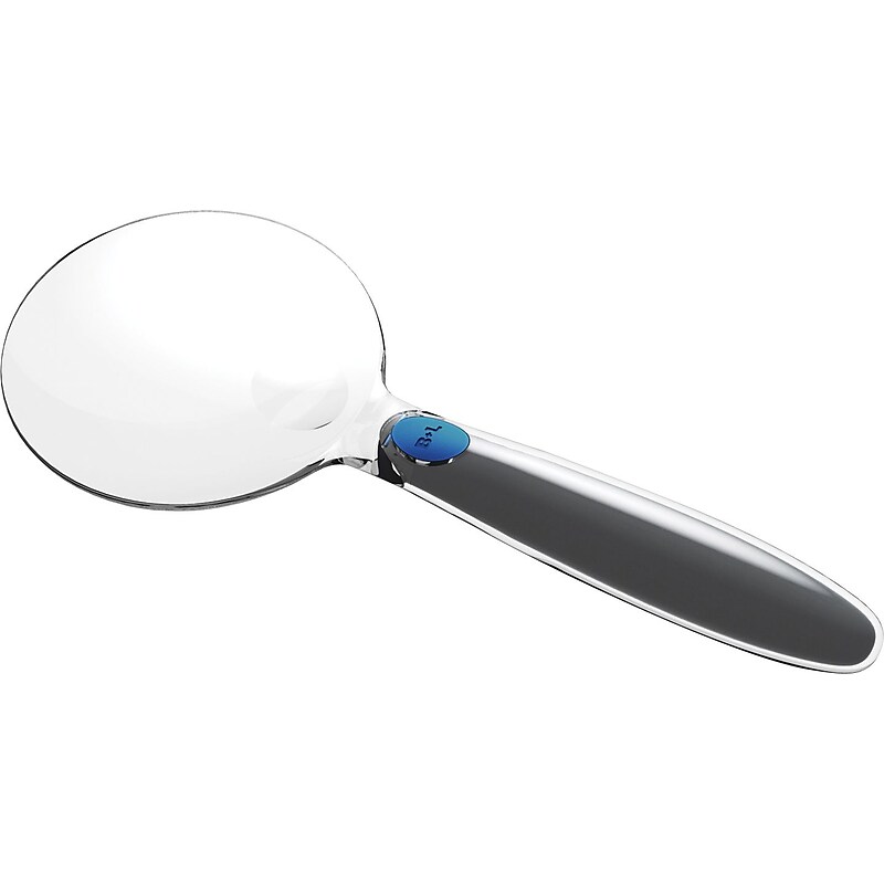 Bausch & Lomb Handheld LED Illiminated Magnifier, 2x Magnifier, 3" Round Rimless image 1