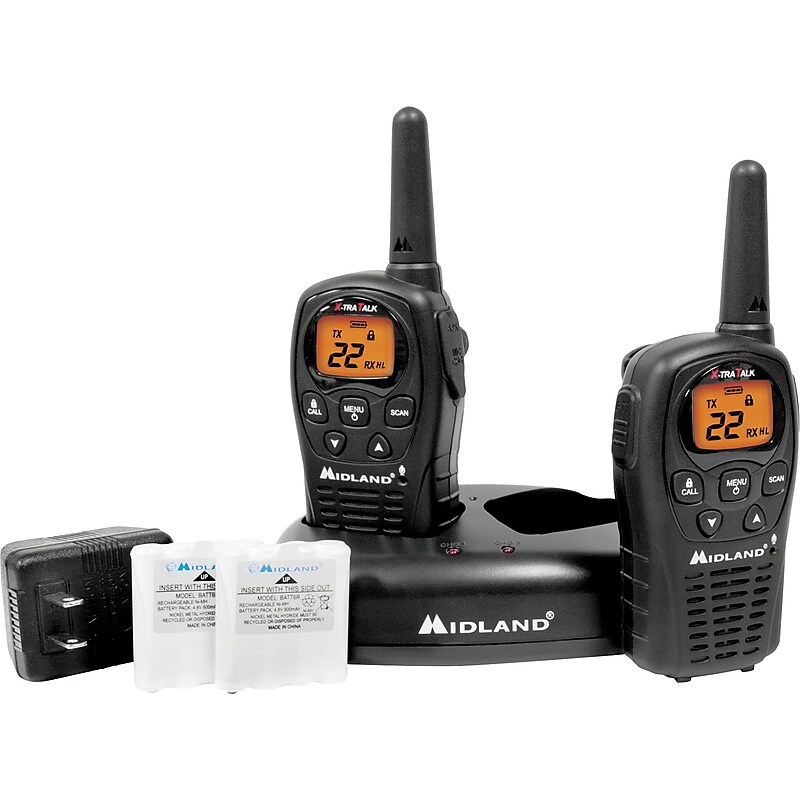 MIDLAND RADIO Two-Way Radios, Black (LXT500VP3) image 1