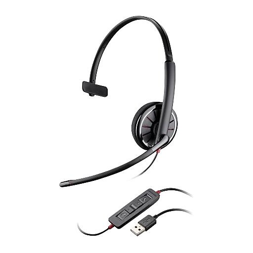 Plantronics 300 Noise Canceling Mono Headset Microphone, OvertheHead