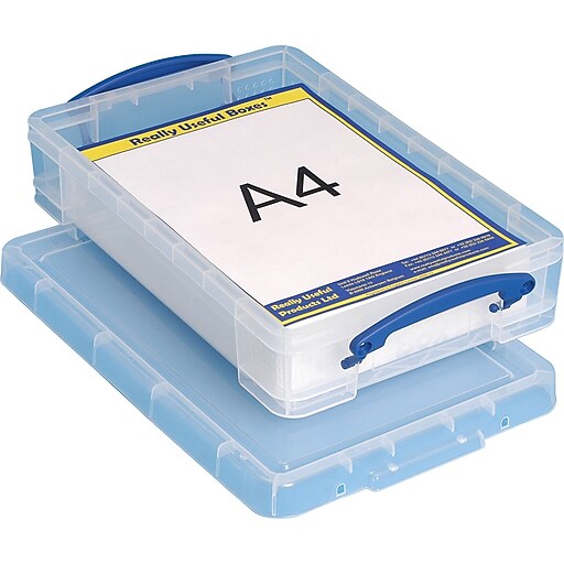 Really Useful Box® 4 Liter, Clear (US4C) Staples