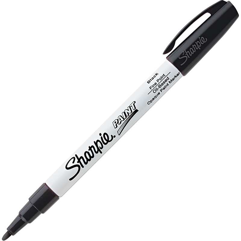 Sharpie Oil-Based Paint Marker, Fine Tip, Black (35534) image 1