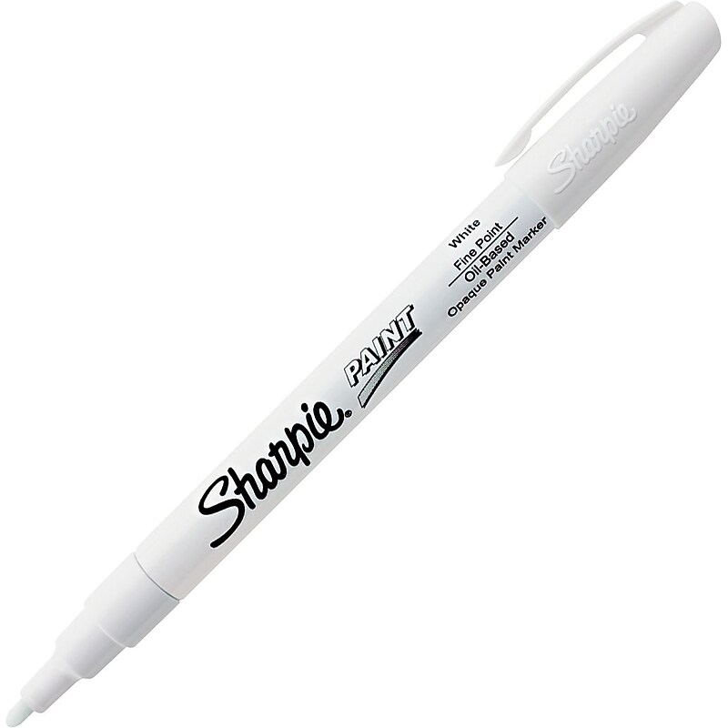 Sanford Sharpie Permanent Paint Marker, Fine Point, White (SAN35543) image 1