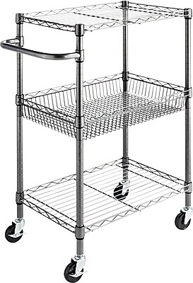 Source Two-Tier Fold-Away Obile Beverage Cart On