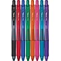 Pentel  EnerGel-X RollerGel Retractable Gel Pens, Medium Point, Assorted Ink Colors, 8/Pack (BL107CRBP8M)~#|#~s0501599_sc7