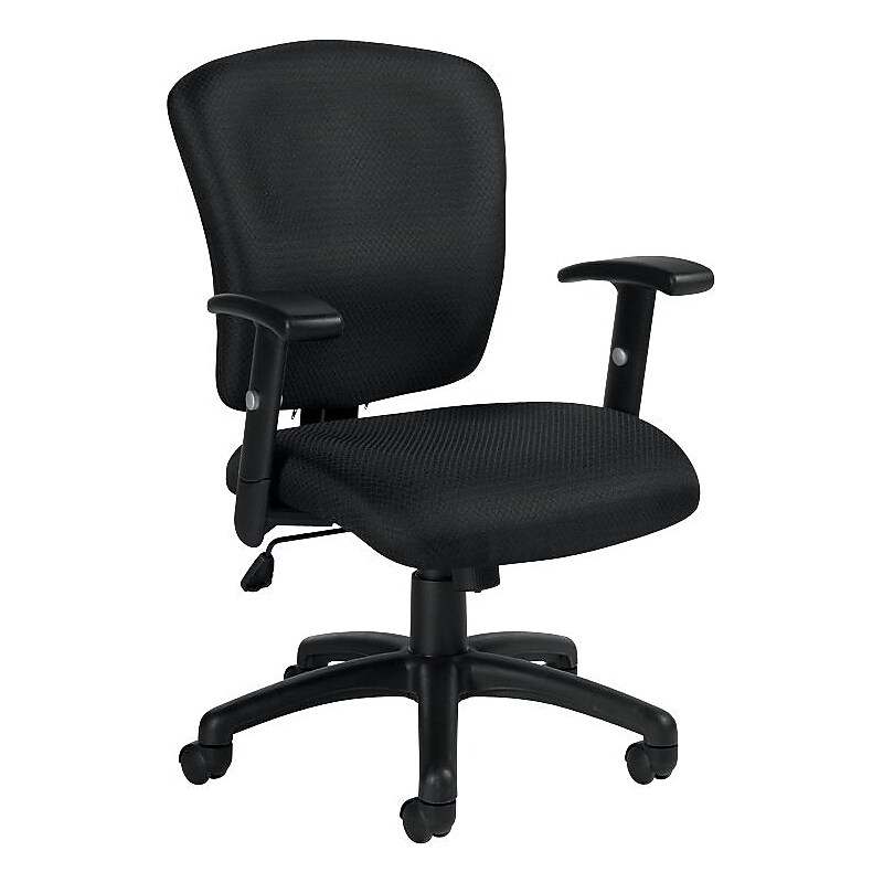 Offices To Go Multi-Function Fabric Task Chair, Black (OTG11850B) image 1