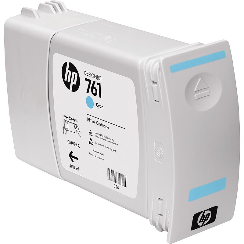 HP 761 Cyan Standard Yield Ink Cartridge (CM994A) image 1