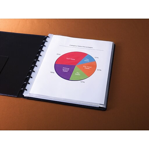 Staples® Arc Notebook Top Loading Sheet Protectors, Heavyweight, Clear, Lettersize, 3.3 mil, 25