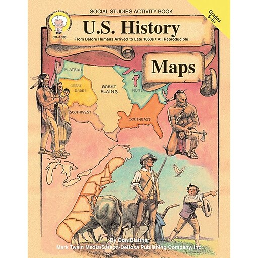 Mark Twain U.S. History Maps Resource Book | Staples