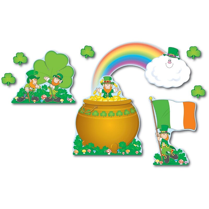 Carson-Dellosa St. Patrick's Day Bulletin Board Set image 1