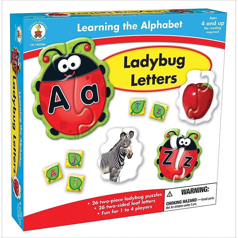 Carson-Dellosa Ladybug Letters Board Game, Ages 4 and up image 1