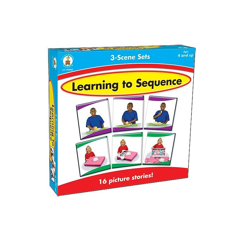 Carson-Dellosa Learning to Sequence 3-Scene Board Game image 1