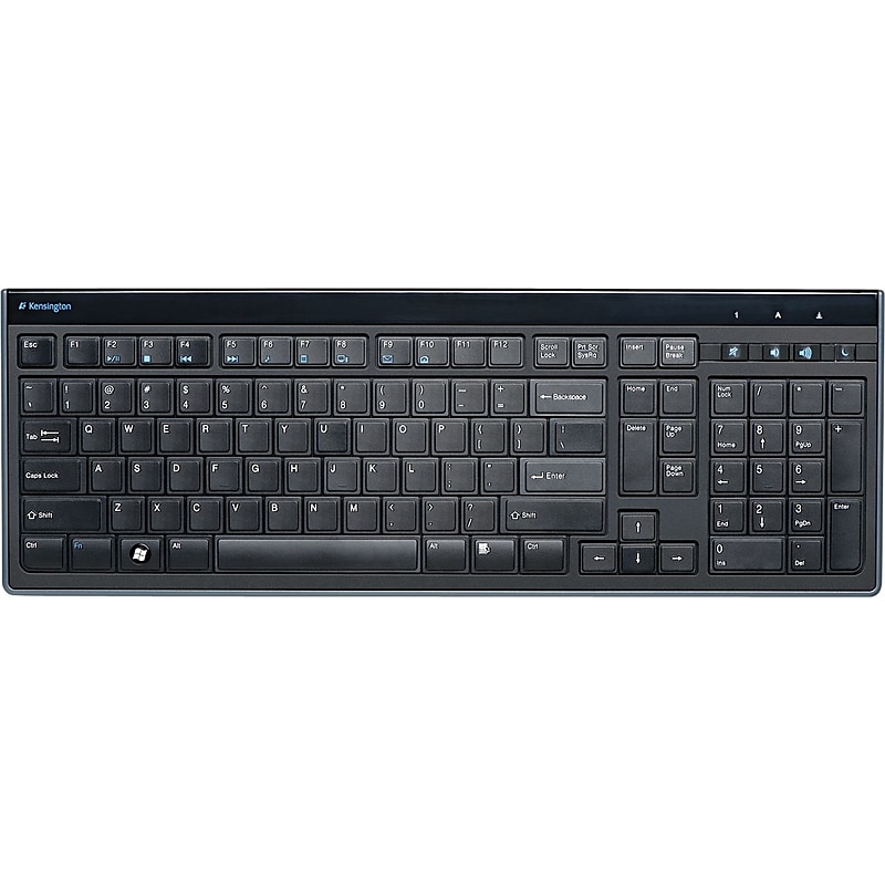 Kensington SlimType Wired Keyboard, Black (72357) image 1
