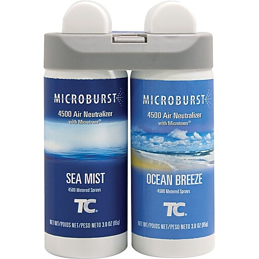 Rubbermaid® Commercial Microburst® Air Freshener Refill, Sea Mist/Ocean