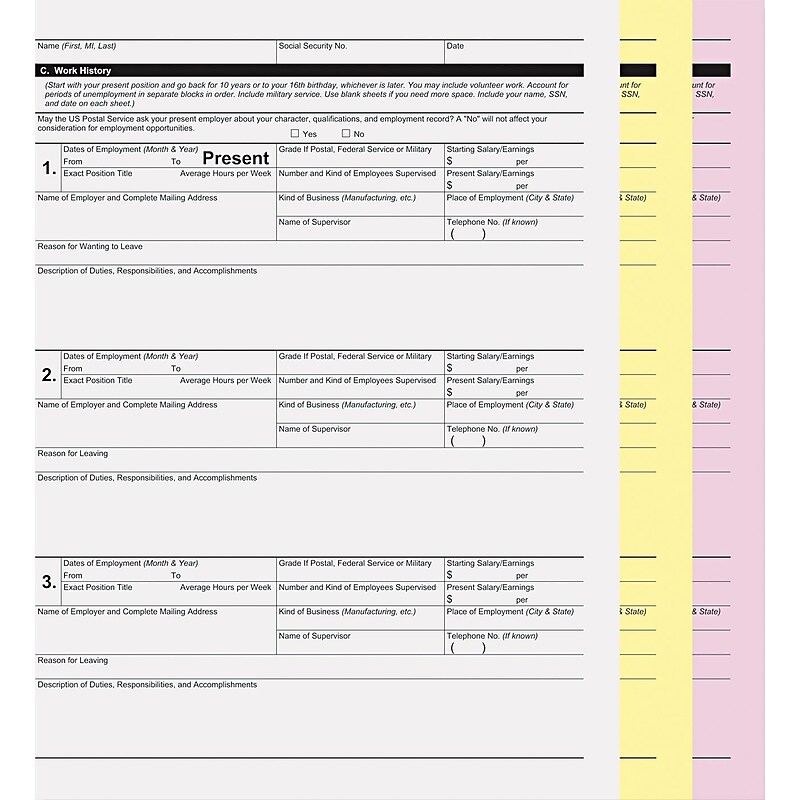 Digital Carbonless Paper, 8-1/2 x 11, Three-Part, White/Canary/Pink, 1670 Sets image 1