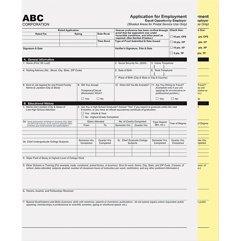 Digital Carbonless Paper, 8-1/2 x 11, Two-Part Collated, White/Canary, 2500 Sets image 1