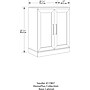Sauder® HomePlus Base Cabinet With 2 Doors, Sienna Oak, 37 3/8"H x 29 5/8"W x 17"D~#|#~s0506436_sc7