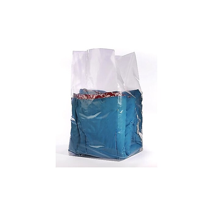 2 Mil Expandable Gusseted Poly Bags LDPE - 20"X18"X30" & (50 Bags