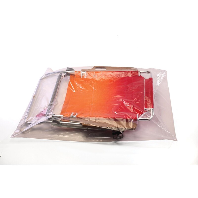 15" x 24" Flat Poly Bags, 1 Mil, Clear, 1000/Carton (PB23980) image 1