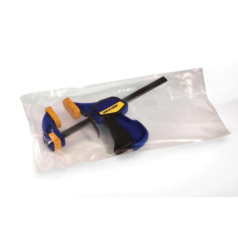 14" x 14" Flat Poly Bags, 3 Mil, Clear, 1000/Carton (PB878) image 1