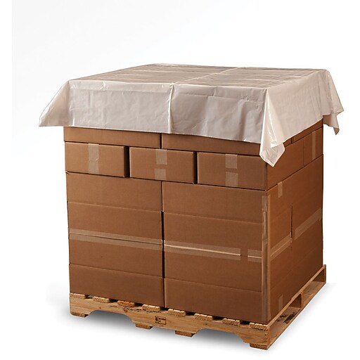 White Poly Sheeting / Pallet Top Sheets 2 mil, 60x60 at Staples