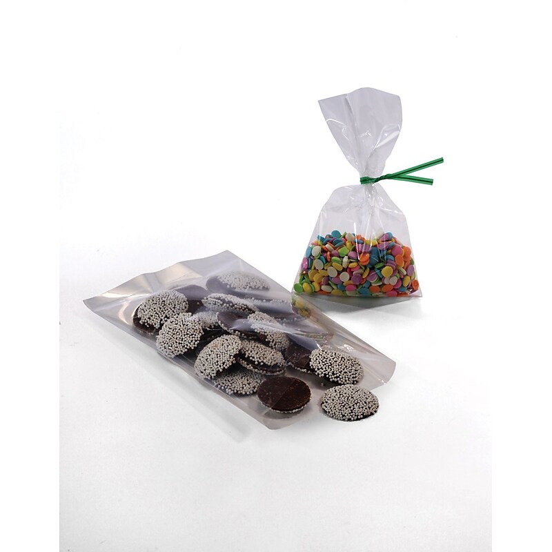 3" x 4" Flat Polypropylene Bags, 1.5 Mil, Clear, 10000/Carton (PZ400) image 1