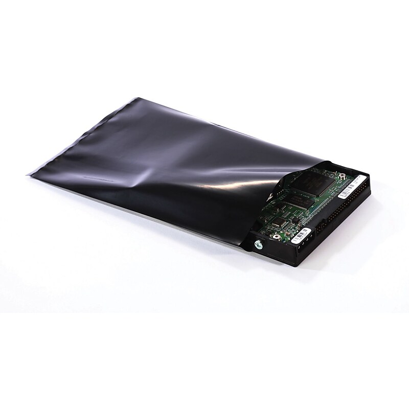 4" x 6" Layflat Poly Bags, 4 Mil, Black, 100/Carton (PB65050) image 1