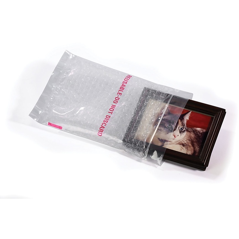 Clear Bubble Reclosable Bags, 8x10, 50/Case image 1