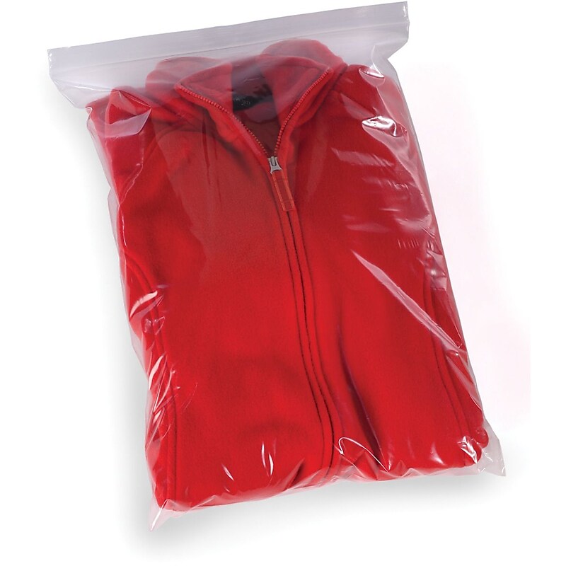 16" x 18" Reclosable Poly Bags, 2 Mil, Clear, 1000/Carton (3681A) image 1